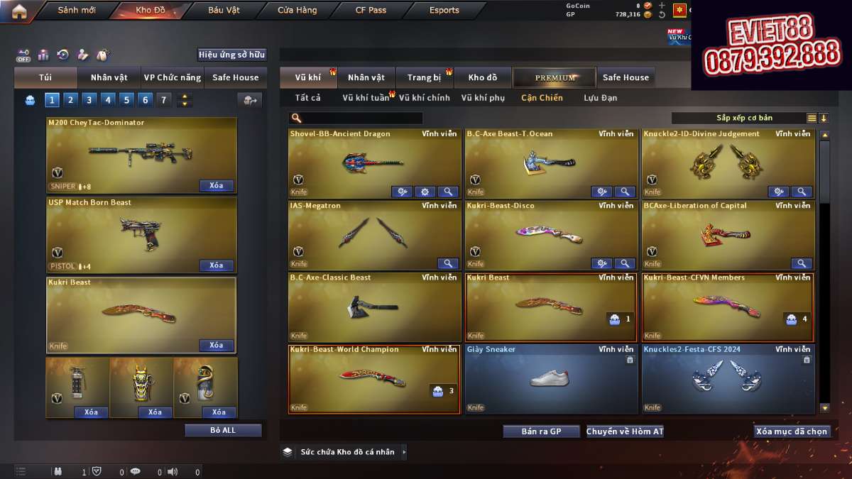 shop acc cf uy tin gia re